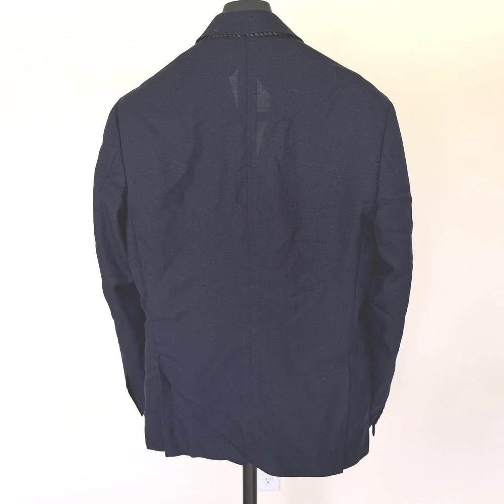 Billy Reid Navy Blue 3 Button Blazer Sport Coat Made in Italy Mens Size 40R